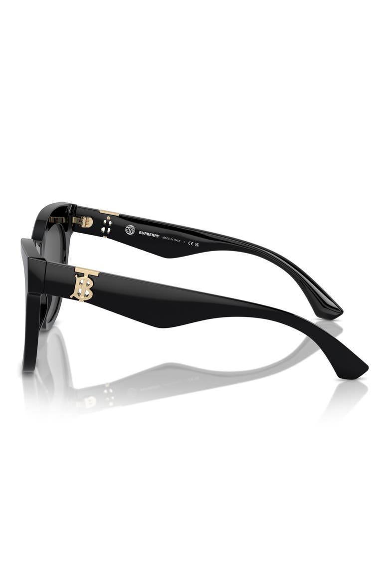 Evolution 54mm Cat Eye Sunglasses, Alternate, color, BLACK