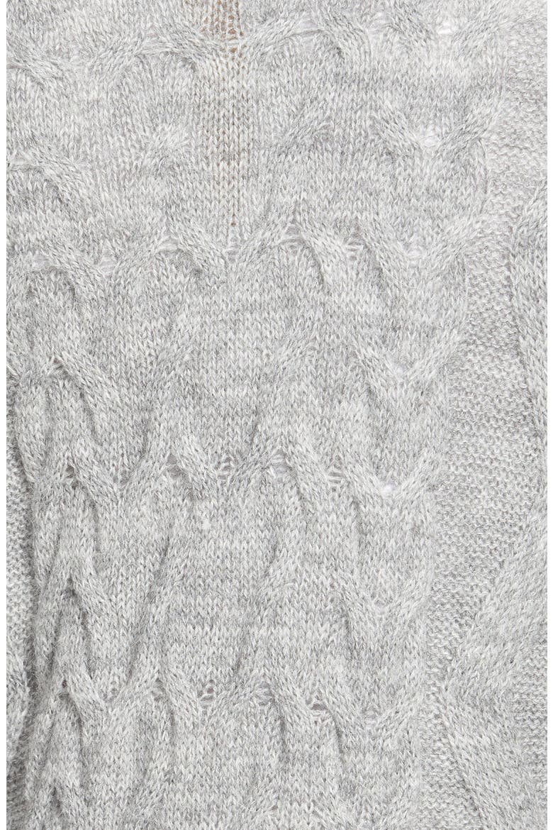 Open Front Cable Knit Duster, Alternate, color, SLATE