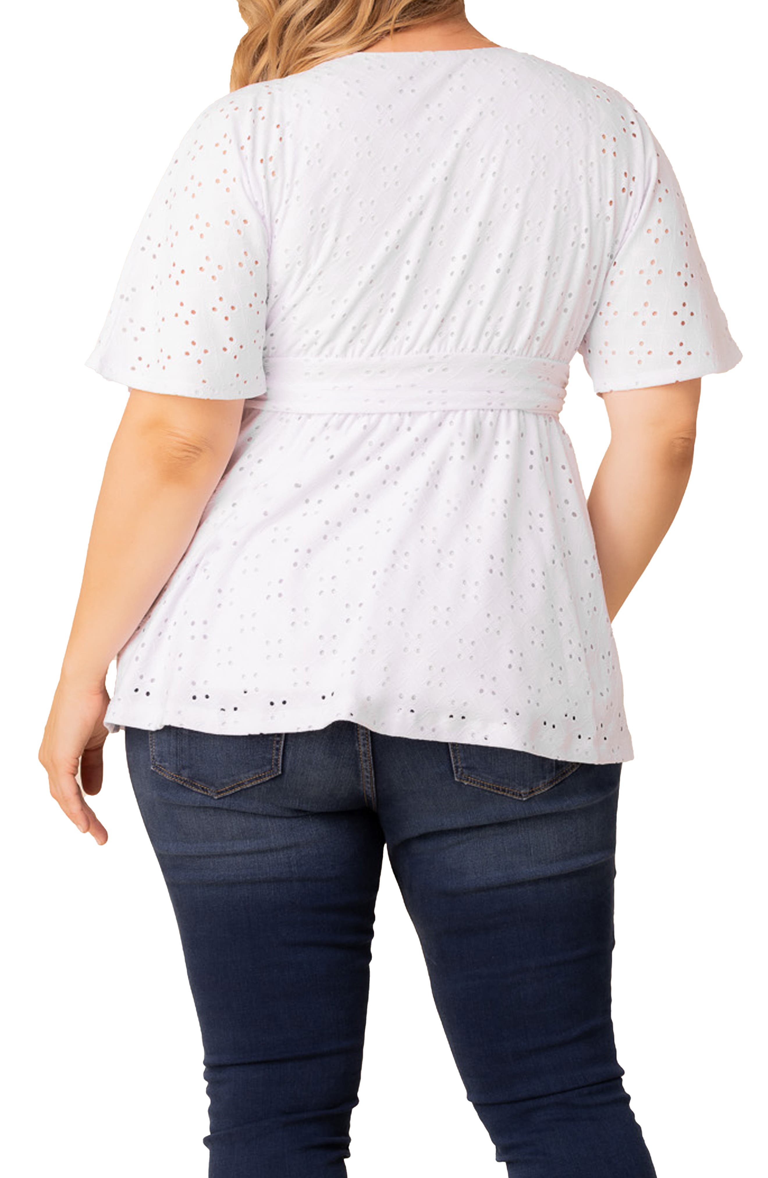 Sunny Day Eyelet Wrap Top - image 4