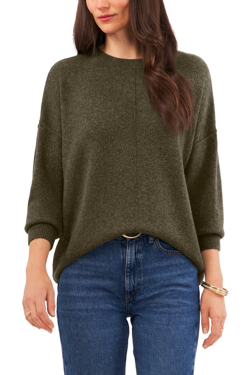 Vince Camuto Center Seam Crewneck Sweater, Main, color, 