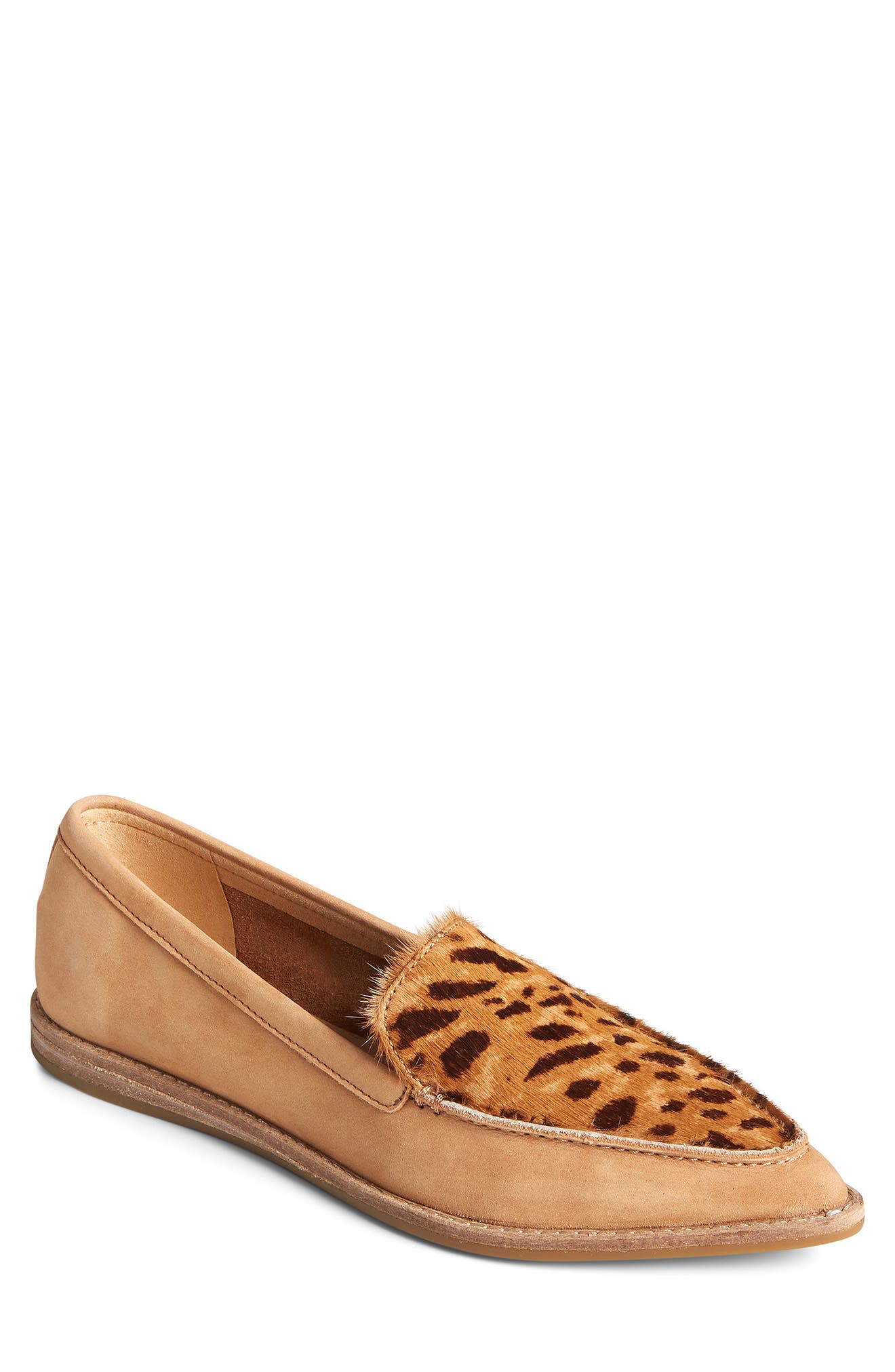 Saybrook Genuine Calf Hair & Leather Loafer, Main, color, TAN