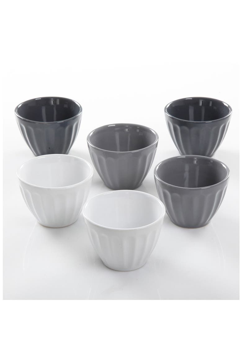 Gibson Mini Stoneware Latte Bowls, Alternate, color, NEUTRAL