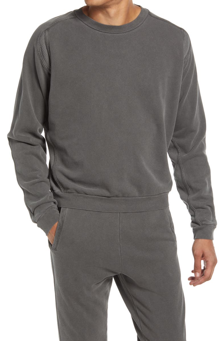 John Elliott Cross Thermal Crewneck Sweatshirt, Main, color, 