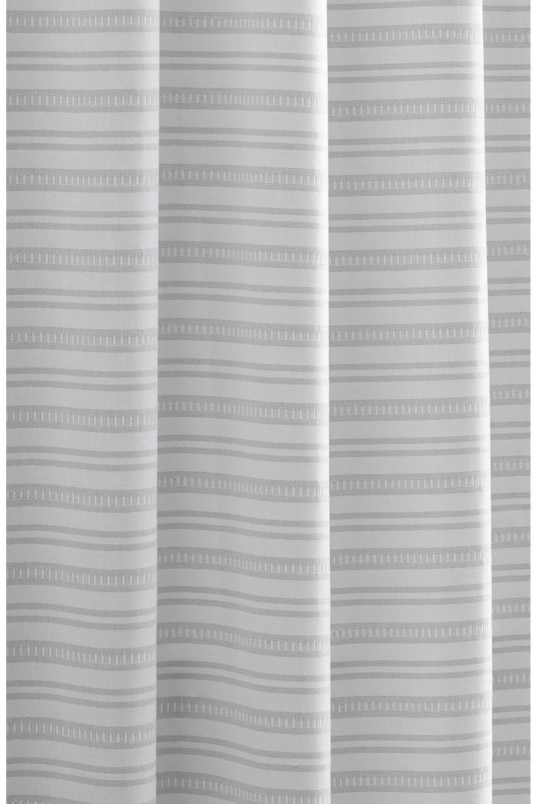 Stripe Shower Curtain, Alternate, color, AQUARMARINE/ WHITE
