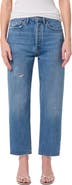 AGOLDE '90s Mid Rise Crop Relaxed Straight Leg Jeans