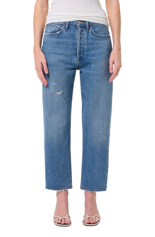 AGOLDE '90s Mid Rise Crop Relaxed Straight Leg Jeans in Shrine  product