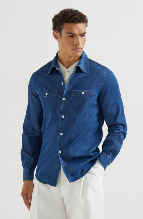 Lightweight denim shirt