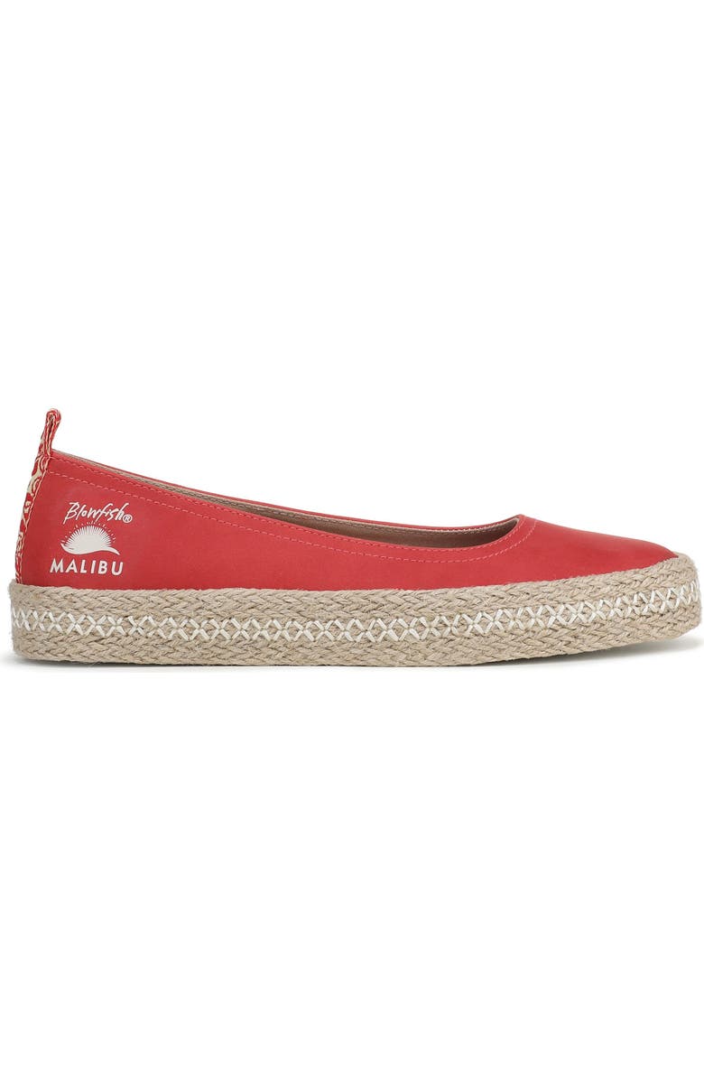 Blowfish Malibu Benita Espadrille Flat, Alternate, color, Red Suede