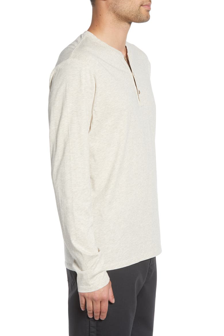 Organic Cotton Henley, Alternate, color, BIRCH WHITE