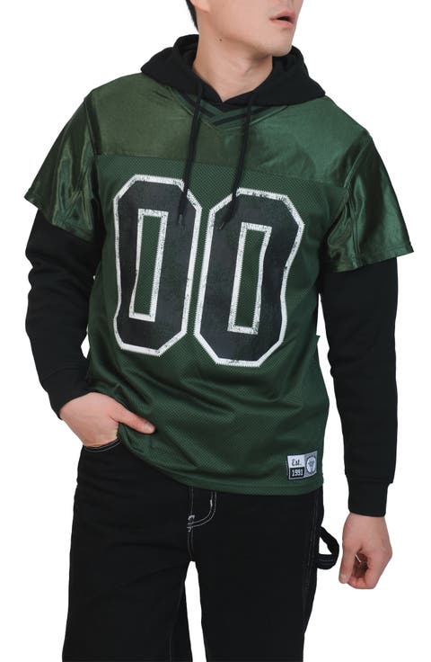 Jersey Layered Hoodie
