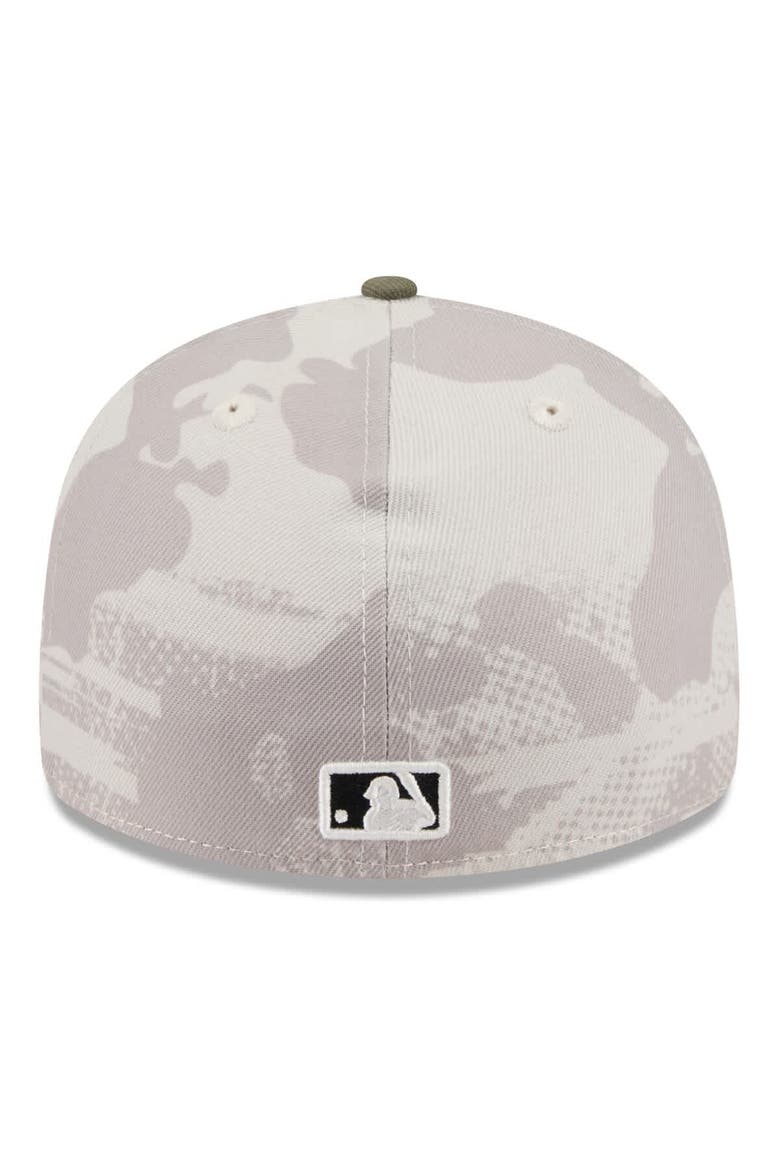Men's New Era Light Beige/Olive Baltimore Orioles 2025 Armed Forces Day Low Profile 59FIFTY Fitted Hat, Alternate, color, Light Beige