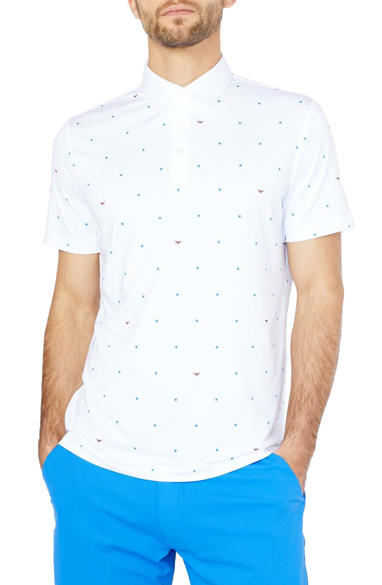 Redvanly Grant Geo x Bee Golf Polo, Main, color,