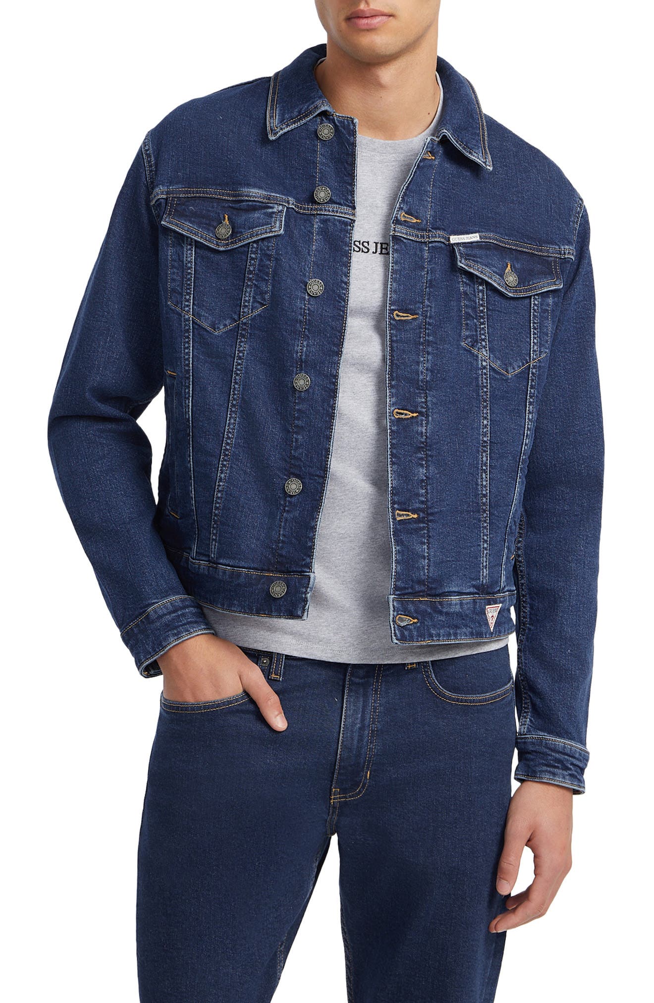 Slim Fit Denim Trucker Jacket