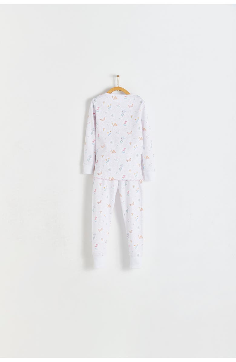 Babycottons Premium Peruvian Pima Cotton Delphine Snug Fit Long Pajama Set for Toddler, Alternate, color, Full Print