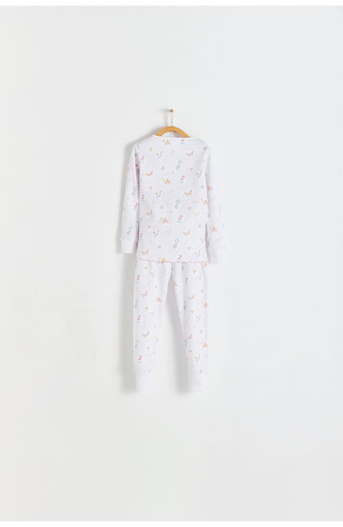 Shop Babycottons Delphine Snug Long Pajamas In Full Print
