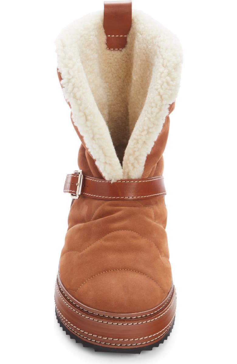 Chloé Maxie Genuine Shearling Bootie, Alternate, color,