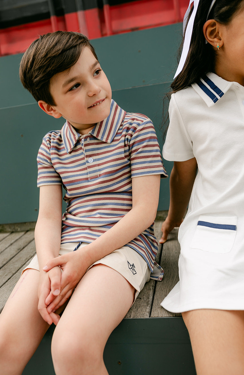 Little Paper Kids Archie Polo In Red