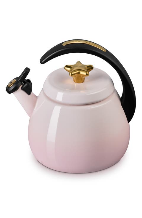 Star Knob Enamel on Steel Whistling Tea Kettle