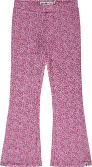 Stains and Stories by Babyface Allover Floral Print Flared Sweat Leggings
