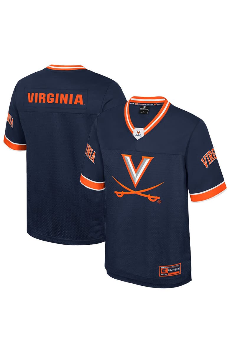 COLOSSEUM Men's Colosseum  Navy Virginia Cavaliers Nothing But The Hits Football Jersey, Main, color, 