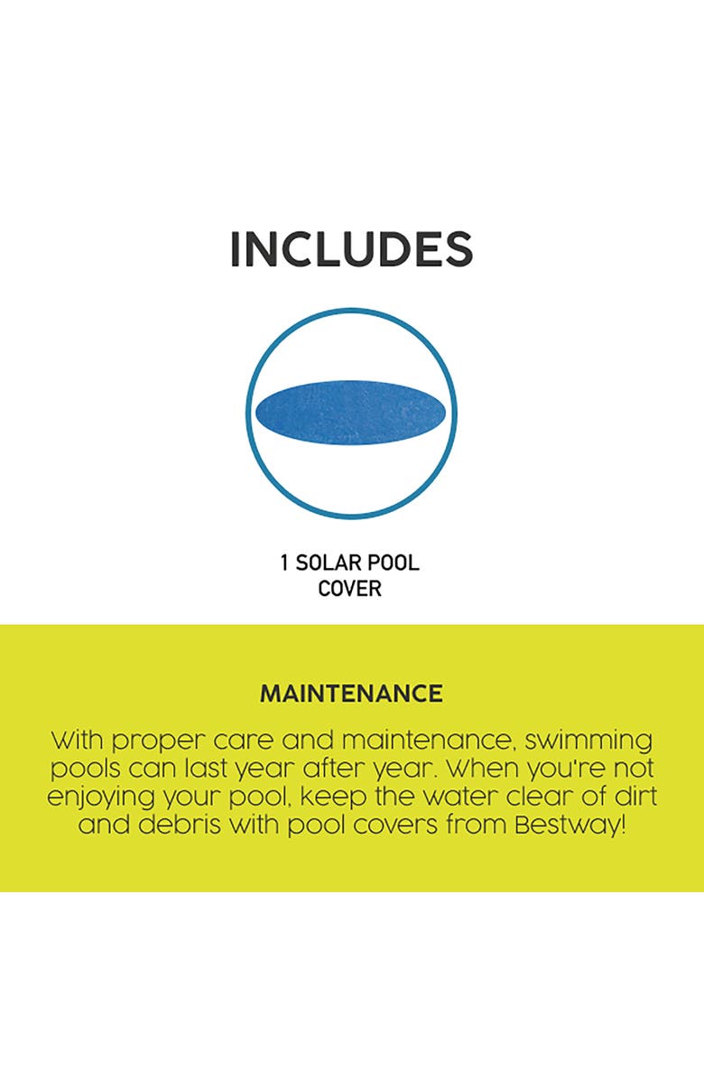 Flowclear Bestway Flowclear Solar Pool Cover, 12 Ft., Alternate, color, 