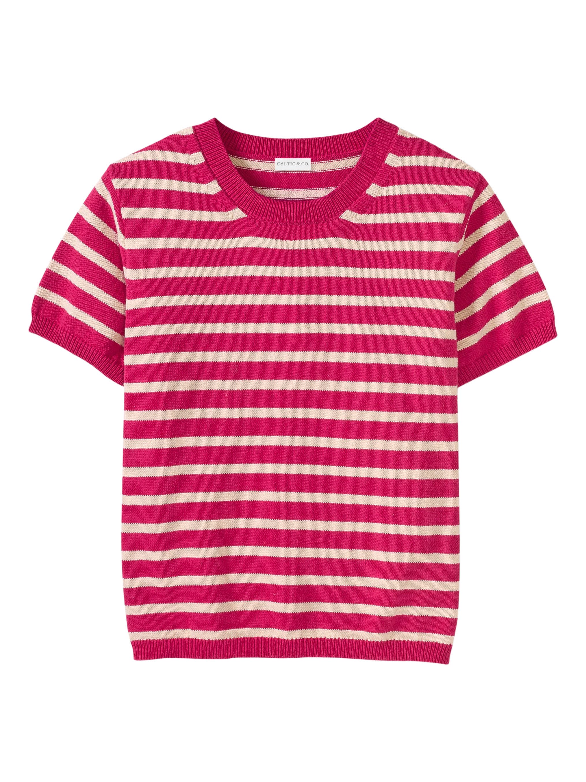 Striped Knitted Crew Neck Tee - image 2
