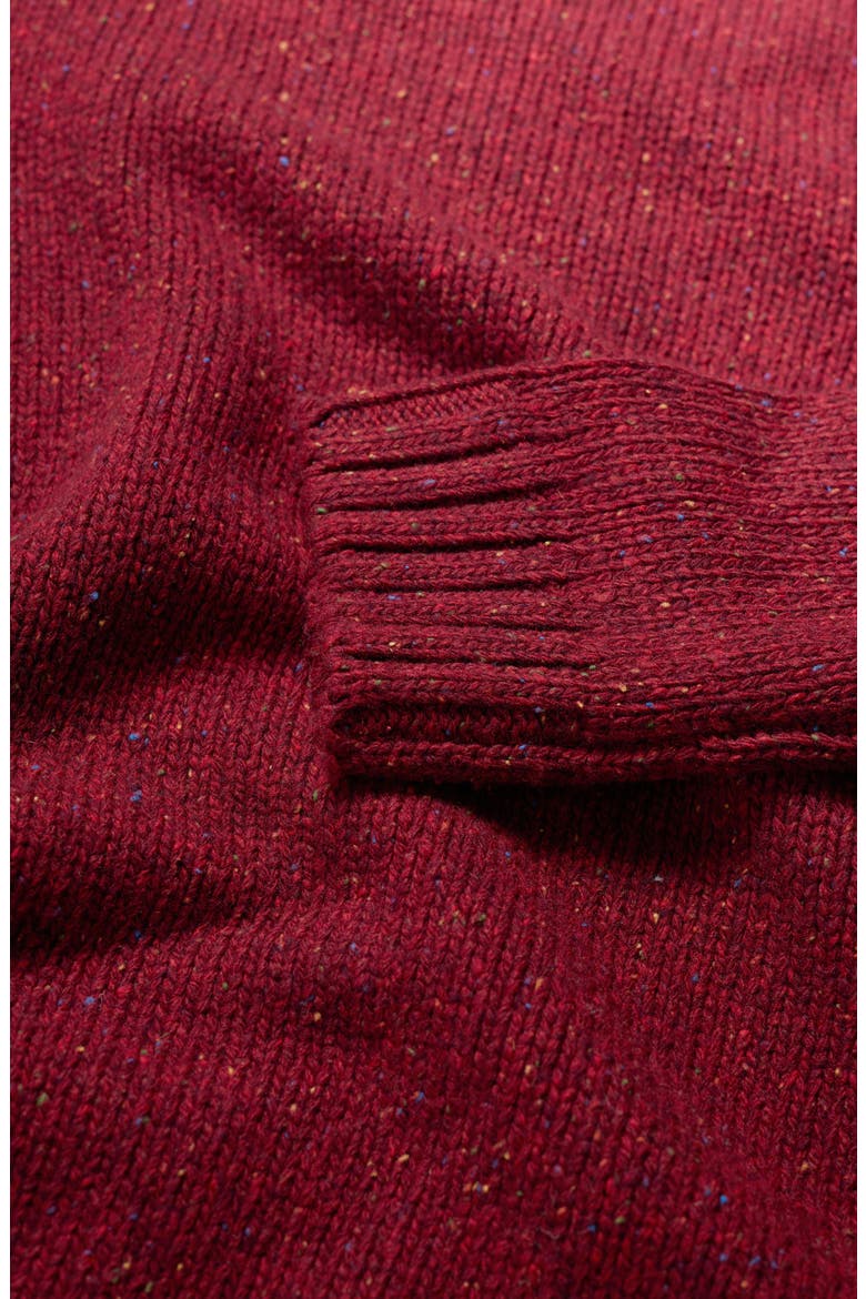 Bizen Neppy Wool Blend Crewneck Sweater, Alternate, color, CONKER