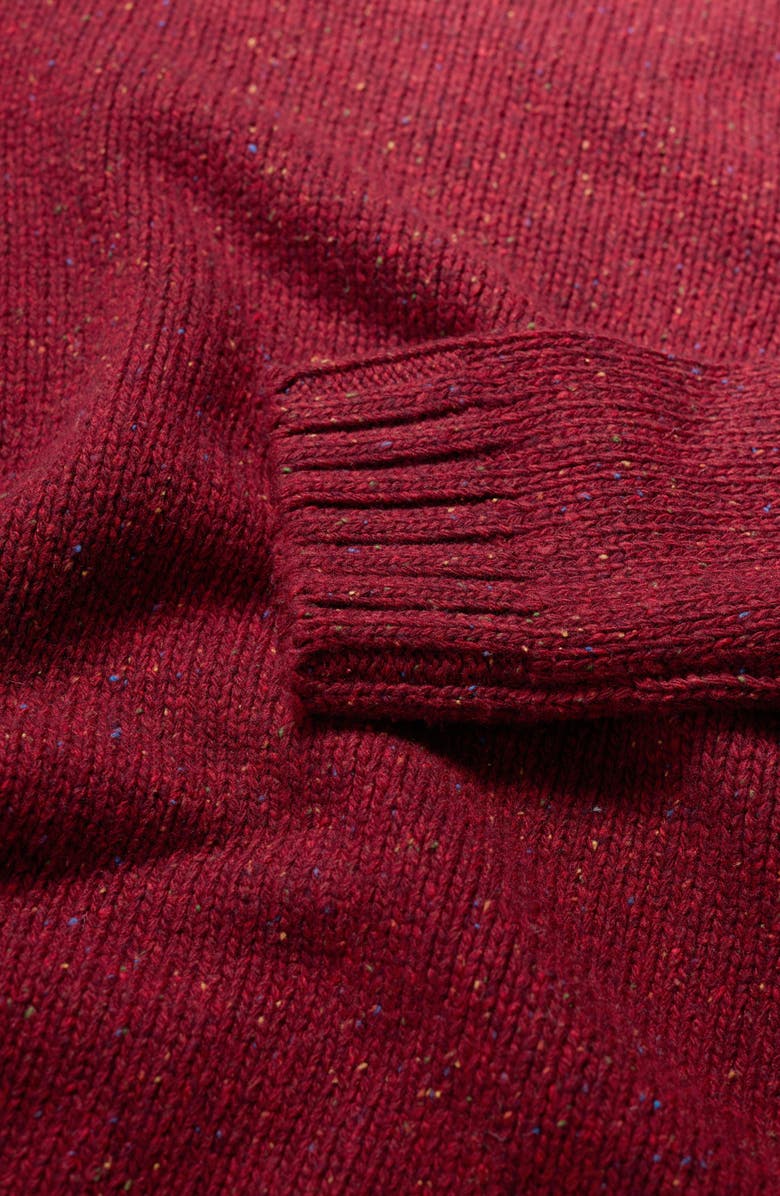 Seasalt Cornwall Bizen Neppy Wool Blend Crewneck Sweater, Alternate, color, Conker