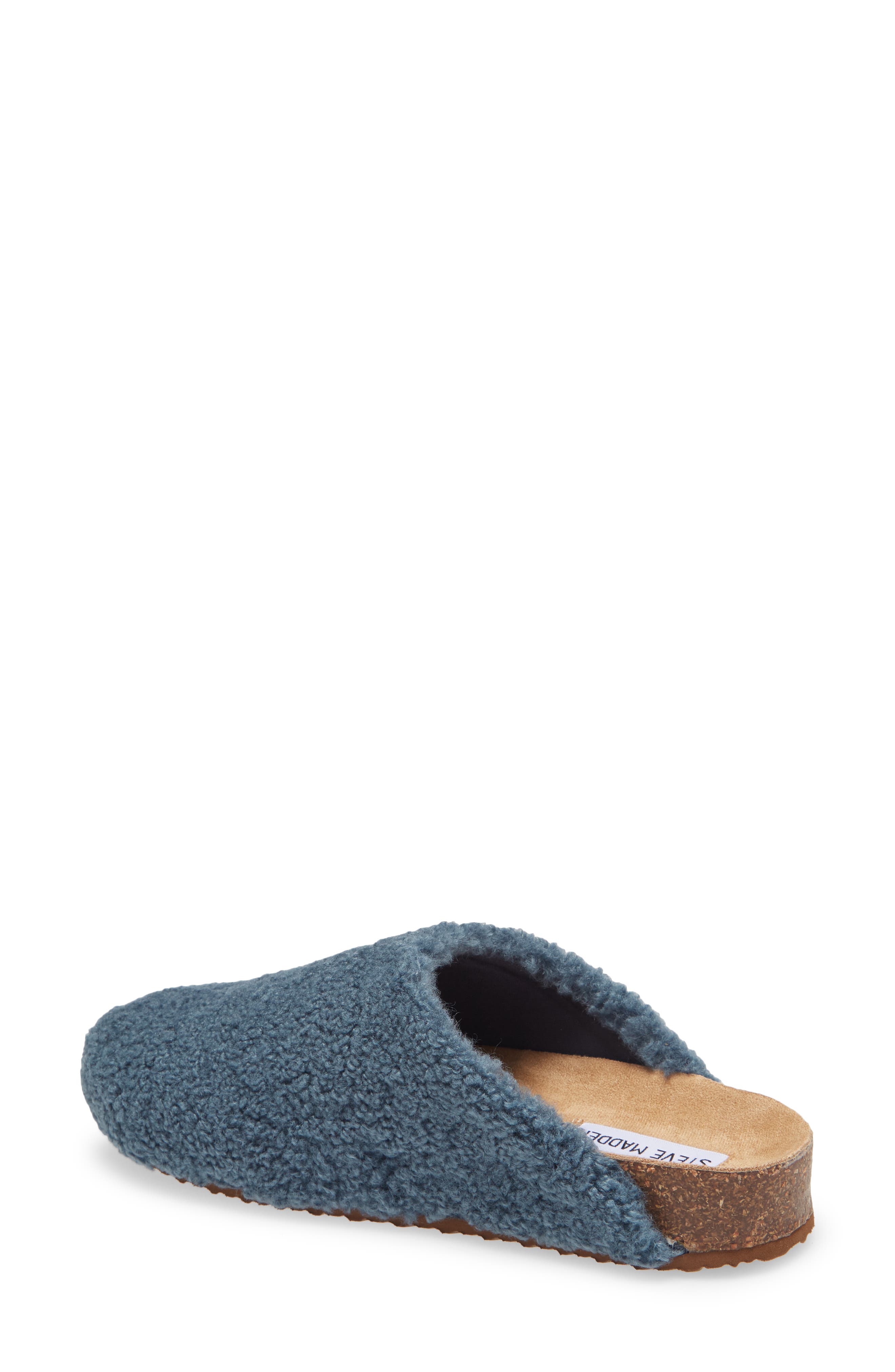 Vesa Faux Shearling Clog, Alternate, color, BLUE
