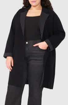 Halogen® Lapel Long Cardigan