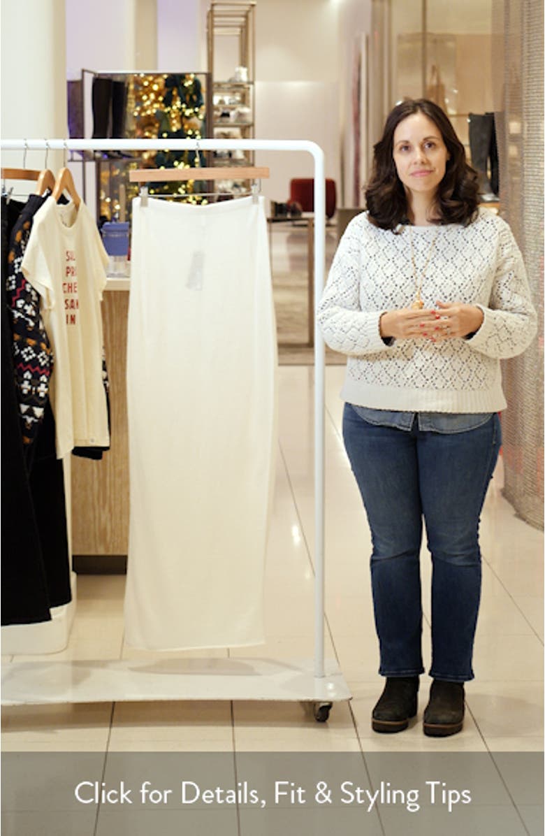 Cashmere Maxi Skirt, sales video thumbnail