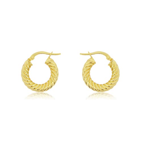 The Lovery Fine Jewelry Croissant Hoop Earrings In Gold