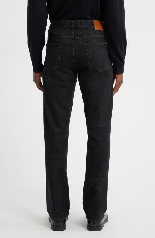 Canali Straight Leg Jeans In Black