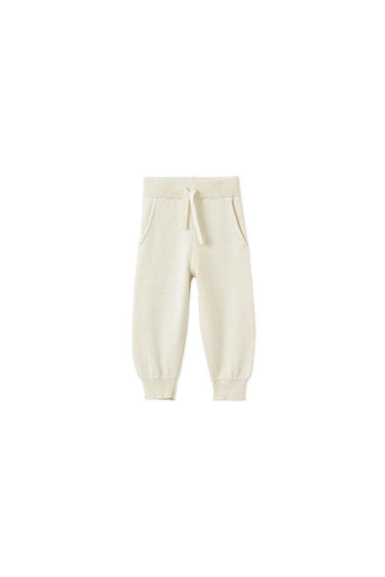 Organic Knit Joggers, Main, color, Ecru