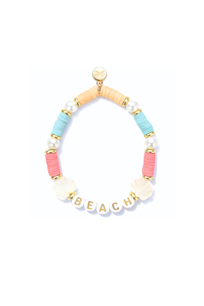Beach Women's Bracelet, Main, color, Pink/Blue/Beige/White
