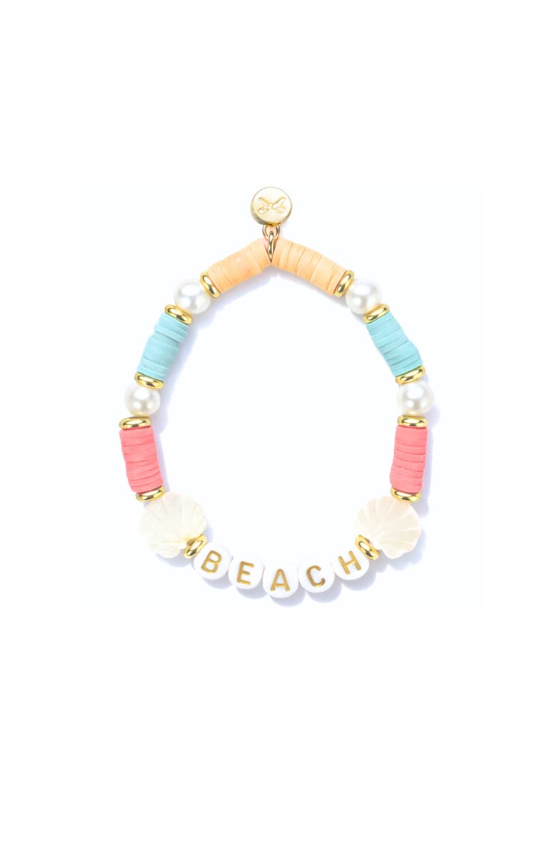 Bits & Bows Beach Women's Bracelet, Main, color, Pink/Blue/Beige/White