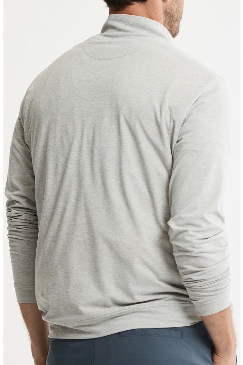 Performance Microstripe Quarter Zip Pullover, Alternate, color, GREY