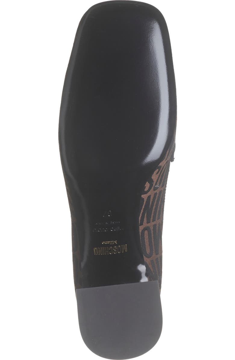 Moschino Logo Jacquard Loafer Pump, Alternate, color,