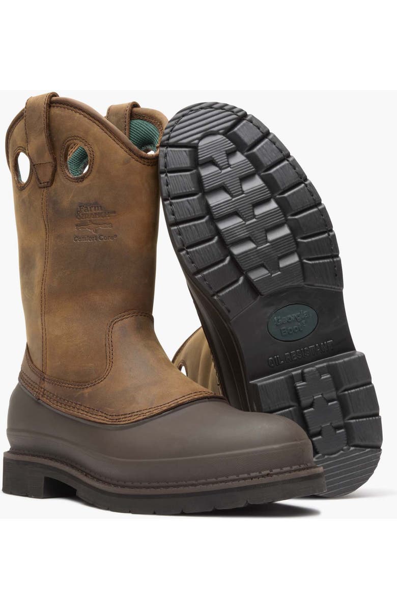 Georgia Boot Wellington Work Boot, Alternate, color, Mississippi Brown
