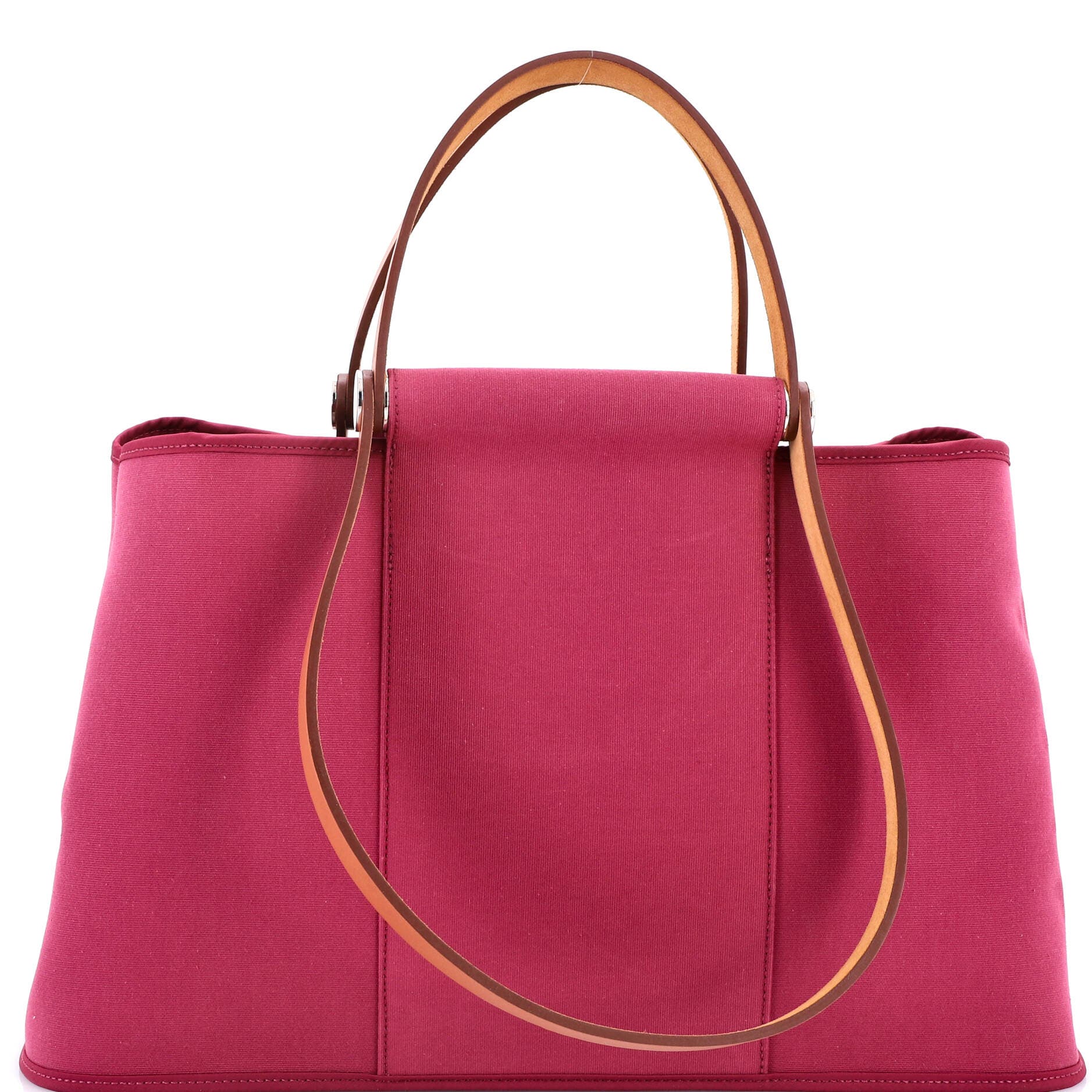 Pre-Owned Hermes Cabag Elan Toile and Leather 39, Main, color, 