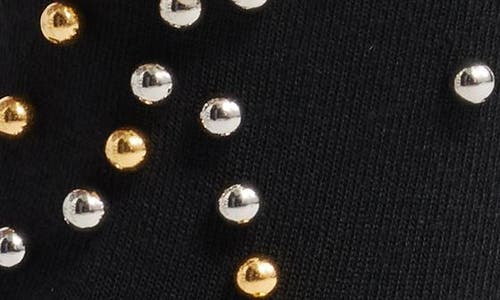 High Heel Jungle Heirloom Imitation Pearl Crewn Socks In Black