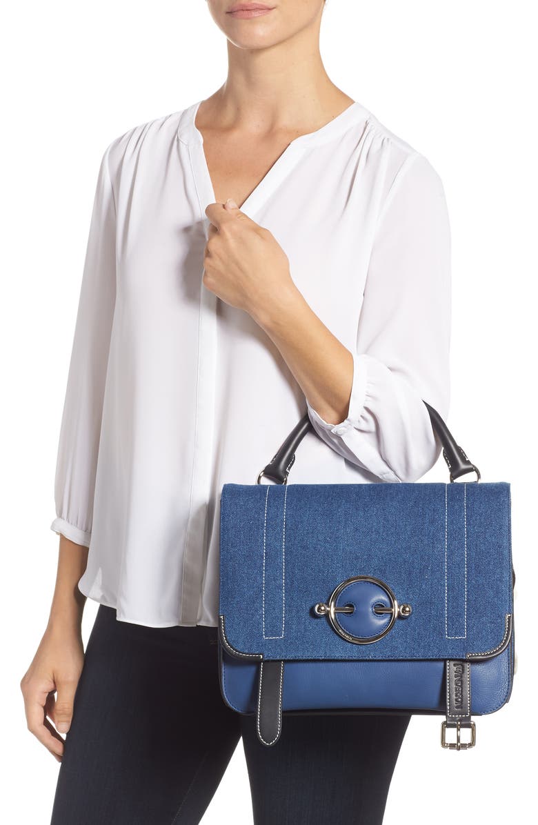 JW Anderson Disc Leather Crossbody Bag, Alternate, color,