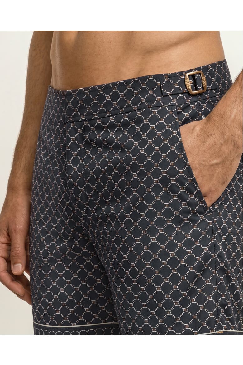 Setter Shorter Length Printed Swim Shorts in Tessoro, Alternate, color, NIGHT IRIS