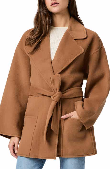 PAIGE Connery Belted Wool Blend Coat