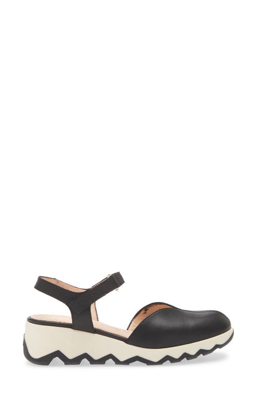 Wonders Samara Platform Wedge Pump In Sauvage Black