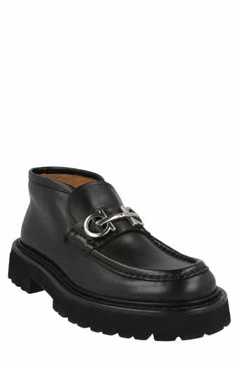 FERRAGAMO Geffer 2 Gancini Lug Sole Loafer