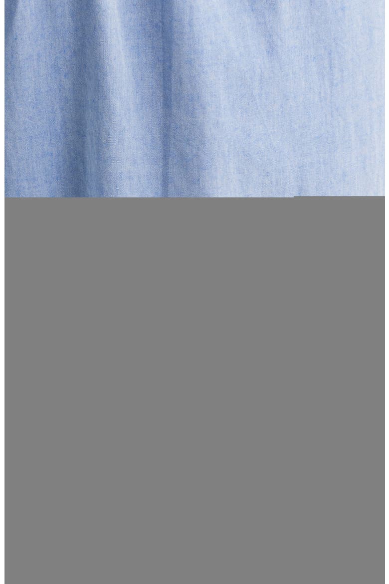 Poplin Woven Pajama Set, Alternate, color, BLUE CHAMBRAY- NAVY