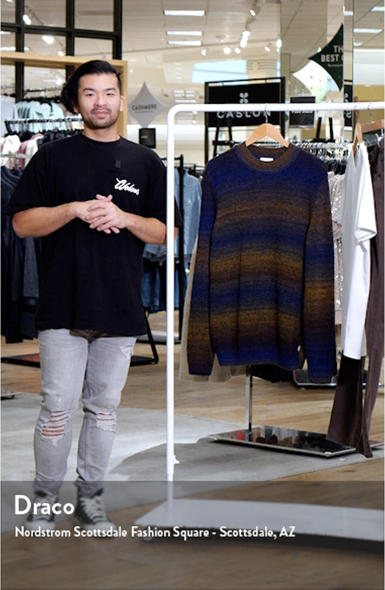 Buddy Crewneck Long Sleeve Knit Virgin Wool Blend T-Shirt, sales video thumbnail