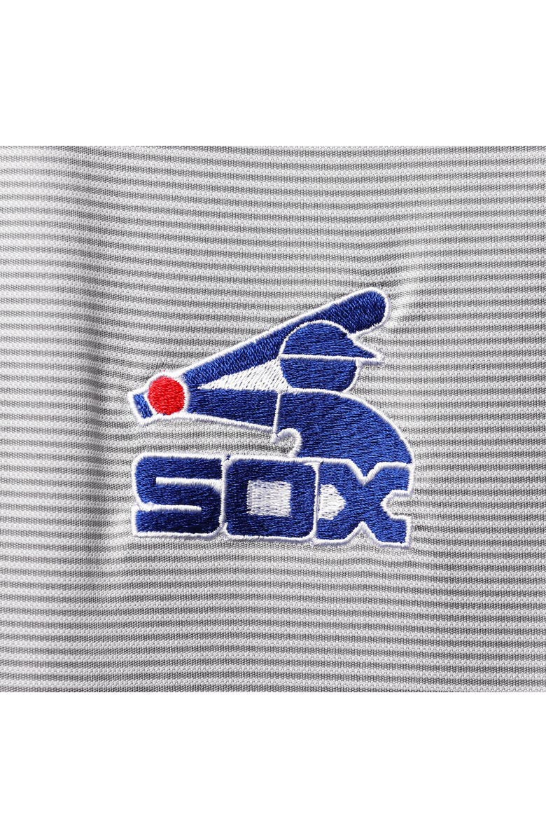 LEVELWEAR Men's Levelwear Gray Chicago White Sox Orion Historic Logo Raglan Quarter-Zip Jacket, Alternate, color, Gray