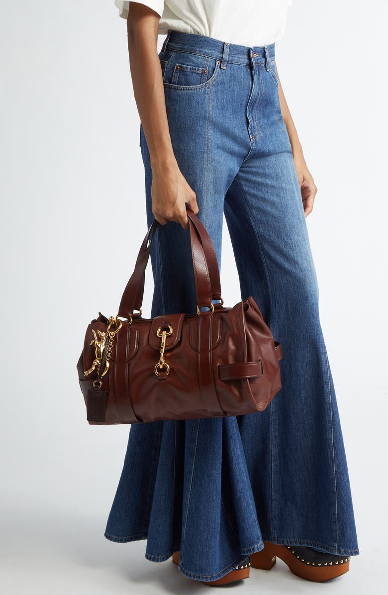 Chloé Medium Kerala 25 Leather Handbag, Alternate, color,